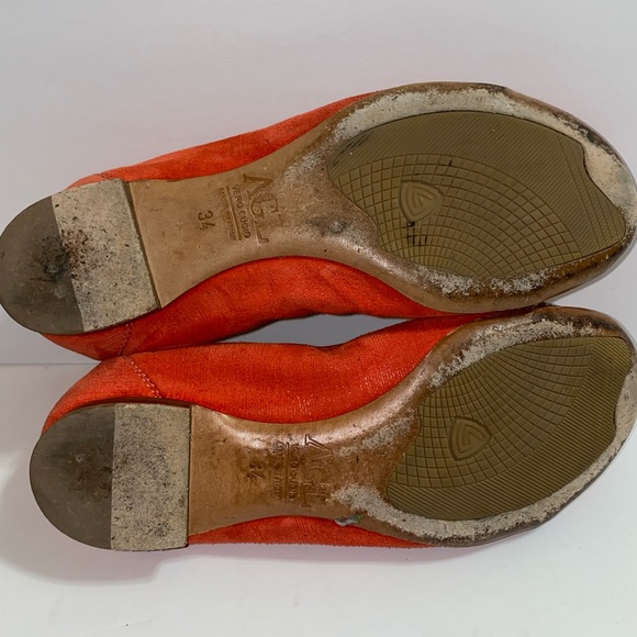 Attilio Giusti Leombruni salmon orange/red flats - Picture 3 of 4